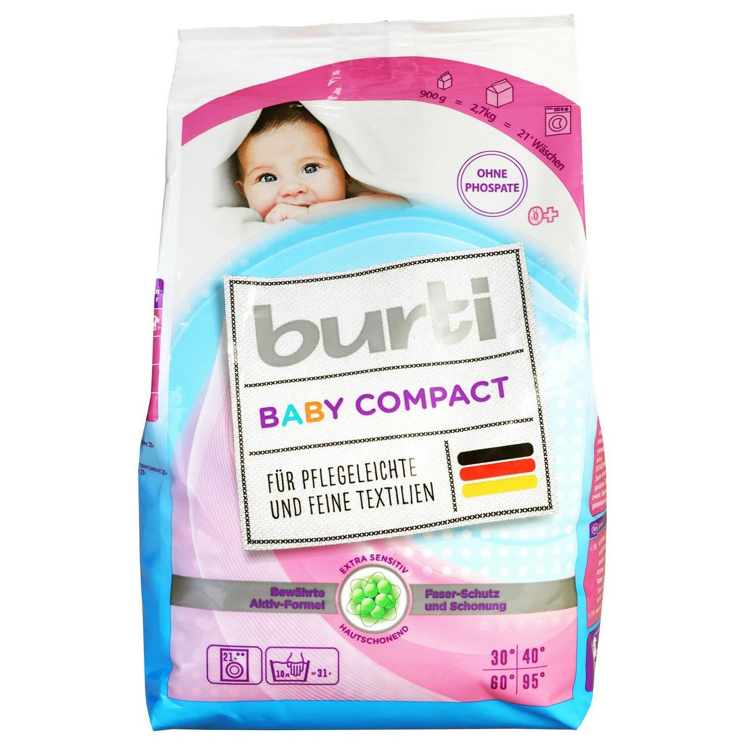 Detergent praf Burti Baby Compact, 900 g foto