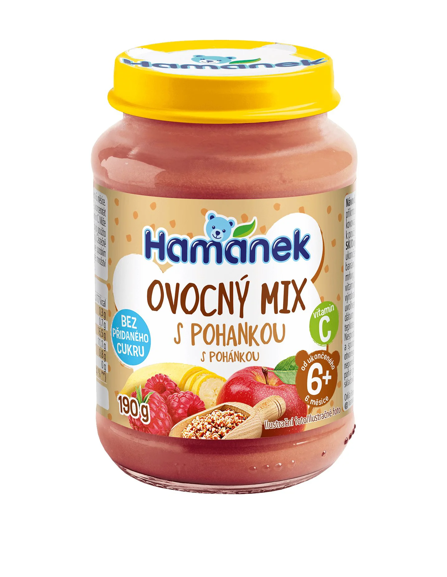 image for Piure Hamanek Mix de fructe cu hrisca (6+ luni), 190 g foto