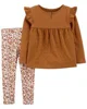 Carter's Set 2 piese Pantaloni si Bluza Flori foto