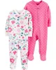 Carter's Set 2 piese Pijamale Flori si buline foto
