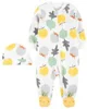Carter's Set 2 piese Pijama si caciulita Legume foto