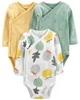 Carter's Set 3 piese body bebe cu capse laterale Legume foto