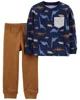 Carter's Set 2 piese Bluza si Pantaloni Dinozauri foto