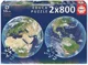 Puzzle Educa Planet Earth Round 2 in 1, 2x800 piese