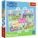 Puzzle Trefl 4in1 / Holiday reccolection / Peppa pig, 12/15/20/24 piese foto