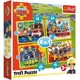Puzzle Trefl 4in1 / Helpful fireman Sam / Prism A&D fireman Sam, 12/15/20/24 piese foto