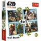 Puzzle Trefl 4w1 / The mandalorian and his world, 35/48/54/70 piese foto