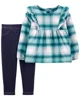 Carter's Set 2 piese Pantaloni si Bluza cadrilata foto