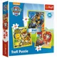 Puzzle Trefl 3 in 1 / Marshall, Rubble and Chase / Viacom paw patrol, 20/36/50 piese foto