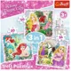 Puzzle Trefl 3 in 1 / Rapunzel, Aurora and Ariel / Disney princess, 20,36,50 piese foto