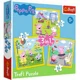 Puzzle Trefl 3 in 1 / Peppa's happy day / Peppa pig, 20/36/50 piese foto