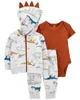 Carter's Set 3 piese Hanorac, body si pantaloni Dinozauri foto