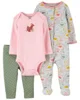 Carter's Set 3 piese Pantaloni, body si pijama Vulpe foto