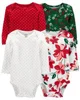 Carter's Set 4 piese Body cu Flori foto