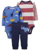 Carter's Set 3 piese Pantaloni si 2 body Dino foto