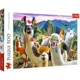 Puzzle Trefl Llamas in the mountains, 500 piese foto