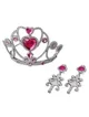 Set Eddy Toys Tiara si cercei, Roz foto