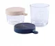 Set 2 recipiente din sticla Beaba Bleu, 150/250 ml