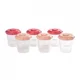 Set 6 recipiente Beaba 2x60ml, 4x120ml, Roz