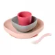 Set de masa din silicon Beaba Roz, 4 piese