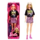 Кукла Barbie Модница в стильной рок футболке