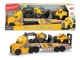 Camion trailer Dickie cu excavator si incarcator, 70 cm