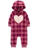Carter's Salopeta fleece Inimioara foto