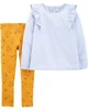 Carter's Set 2 piese Pantaloni si Bluza cu dungi foto