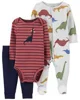 Carter's Set 3 piese Pantaloni, body si pijama Dinozauri foto