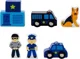 Set de joaca suplimentar pentru calea ferata din lemn Viga Toys Police Station