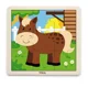 Puzzle cu piese mari din Lemn Viga Toys Calut, 9 elemente foto