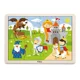 Puzzle in cadru de lemn Viga Toys Poveste, 16 elemente foto