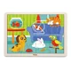 Puzzle in cadru de lemn Viga Toys Animale Domestice, 16 elemente foto
