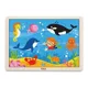 Puzzle in cadru de lemn Viga Toys Ocean, 16 elemente foto