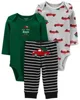 Carter's Set 3 piese Pantaloni si 2 body Craciun foto