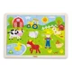 Puzzle in cadru de lemn Viga Toys Ferma, 24 elemente