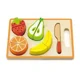 Set cu fructe de feliat din lemn Viga Toys foto
