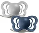 Набор ортодонтических силиконовых пустышек BIBS Couture Cloud & Steel Blue (6-18 мес.), 2 шт. foto