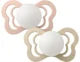 Набор ортодонтических силиконовых пустышек BIBS Couture Blush Glow & Vanilla Glow (0-6 мес.), 2 шт. foto