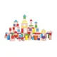 Set de blocuri de constructie din lemn Viga Toys, 100 piese foto