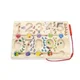 Labirint magnetic cu bile din lemn Viga Toys Cifre