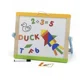 Tabla alba si magnetica din lemn Viga Toys, cu suport pliabil incorporat foto