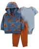 Carter's Set 3 piese Hanorac, body si pantaloni Dinozauri foto