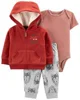 Carter's Set 3 piese Hanorac, body si pantaloni Lup foto