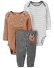 Carter's Set 3 piese Pantaloni si 2 body Ursulet foto