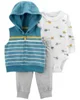 Carter's Set 3 piese Vesta, body si pantaloni Elicopter foto