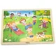 Puzzle in cadru de lemn Viga Toys Primavara, 24 piese foto