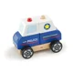 Masina de politie din blocuri de lemn Viga Toys