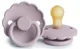 Suzeta rotunda din latex FRIGG Daisy Soft Lilac (0-6 luni) foto