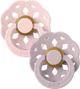 Set 2 suzete rotunde din latex BIBS Boheme Blossom/Dusty Lilac (0-6 luni) foto